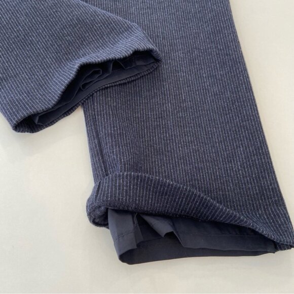 Iris Setlakwe dress trousers pants blue pinstripes wool blend flattering size 10 - Picture 7 of 12